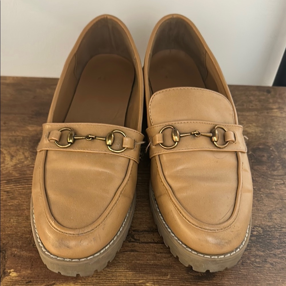 Tan Leather Loafers
